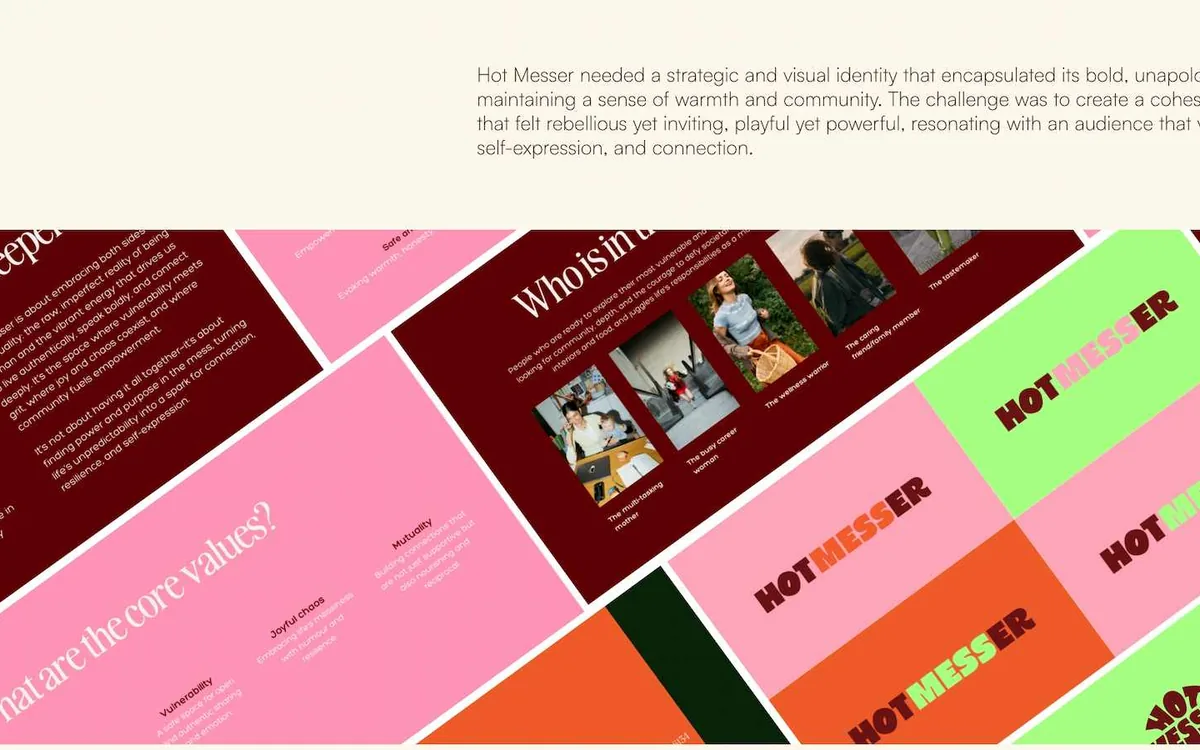 Good Brand Day case work — Hot Messer brand identity system