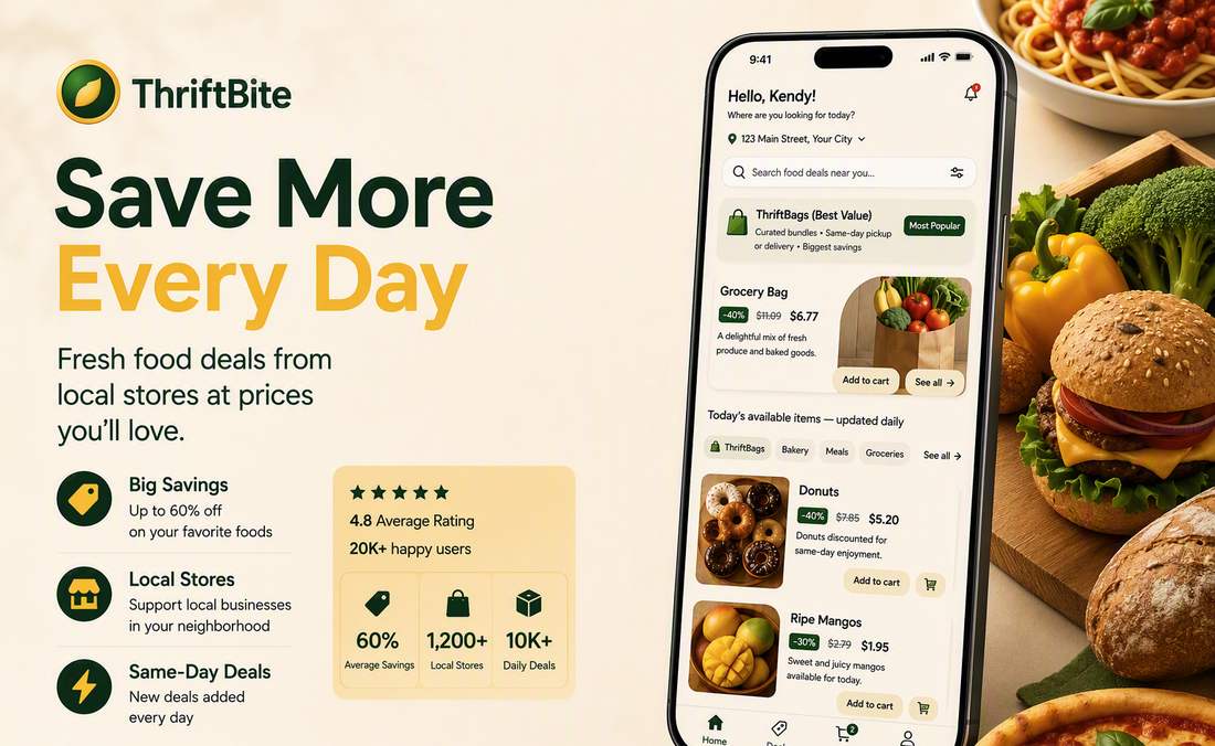 Thrifbite — AI-powered food marketplace