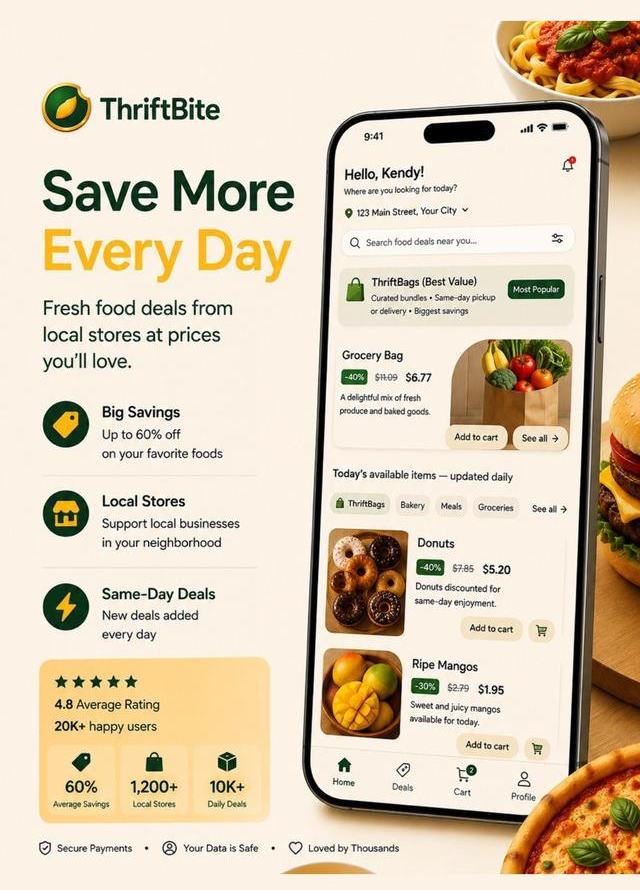 Thrifbite customer app — Save More Every Day
