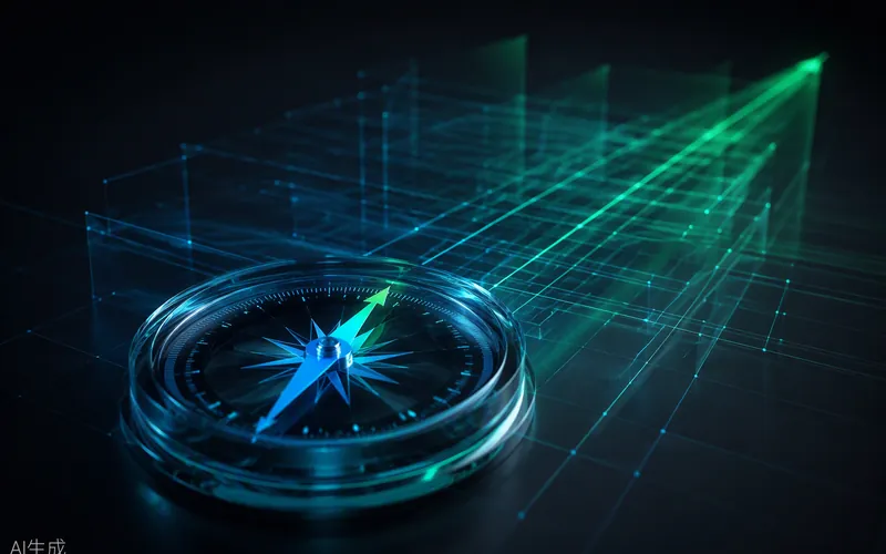A glass compass aligning blueprint lines into one direction — assessing and defining the approach
