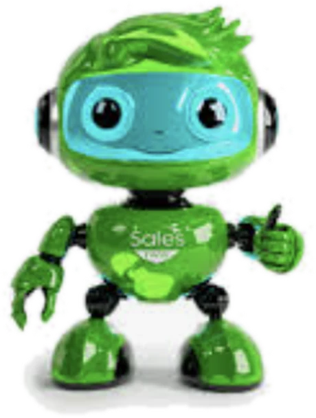 Creatio Sales robot giving a thumbs up — testing and launching