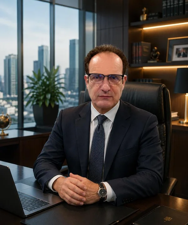Sasha, CEO of Envion Software, in his office