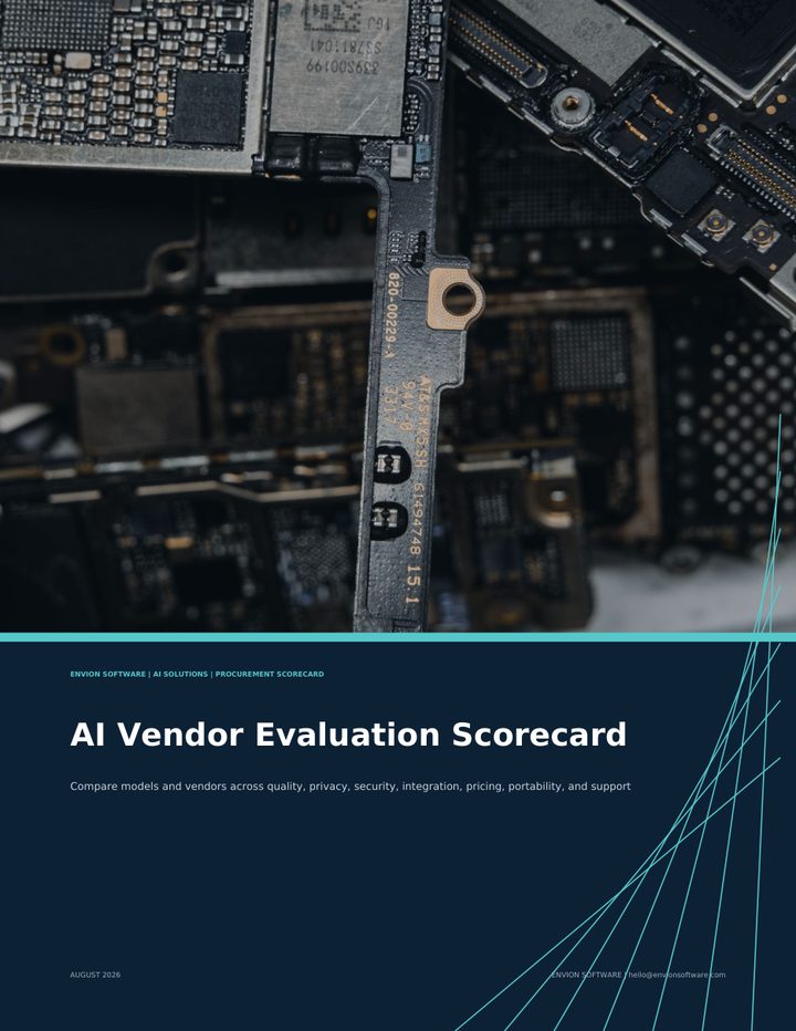 AI Vendor Evaluation Scorecard — cover