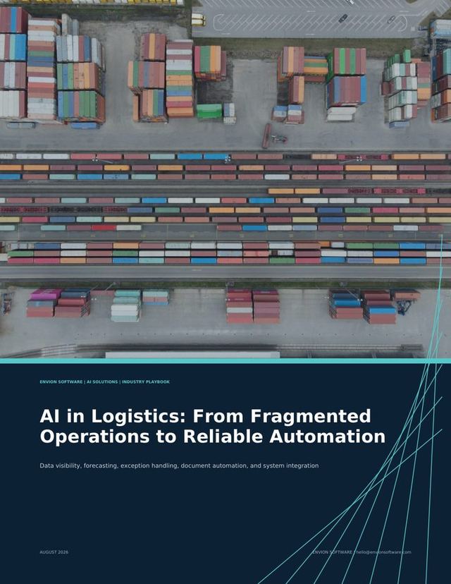 AI in Logistics: From Fragmented Operations to Reliable Automation — cover